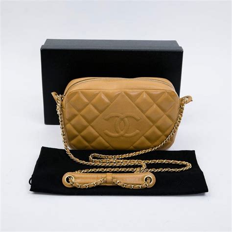 camel chanel bag|chanel camera bag with tassel.